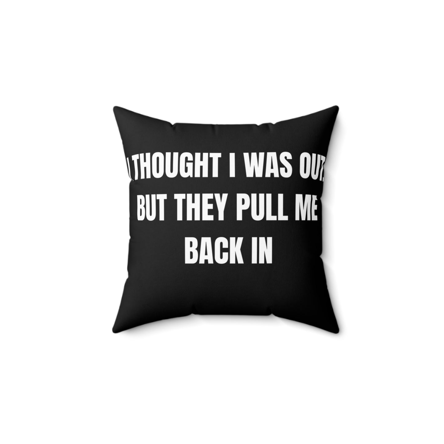 Cojín “They Pull Me Back In” – Colección Mafia & Drama