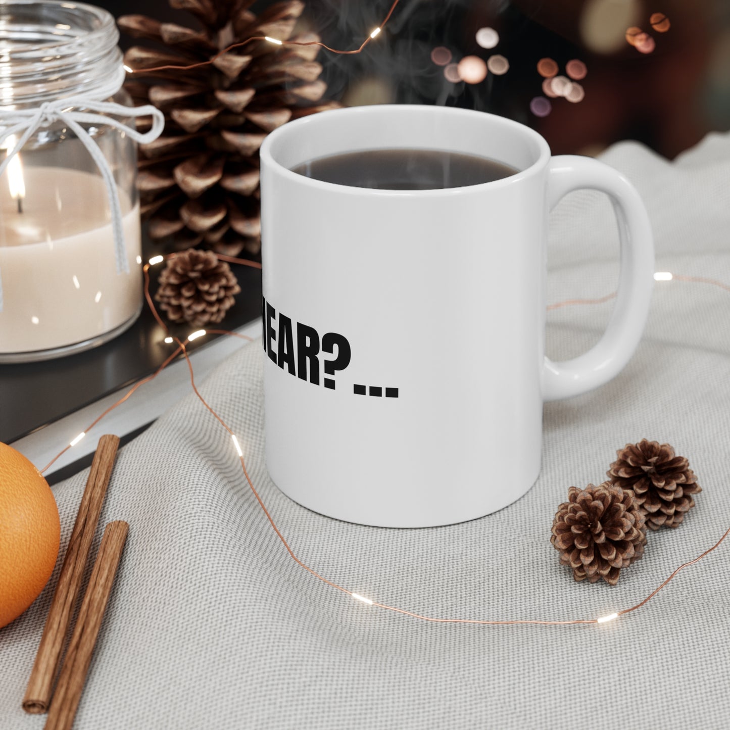Taza “Whattaya Hear? Whattaya Say?” – Colección Mafia & Drama