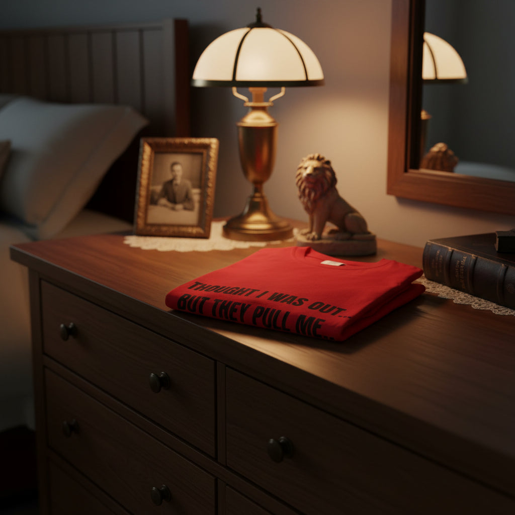 Camiseta “They Pull Me Back In...” – Colección Mafia & Drama