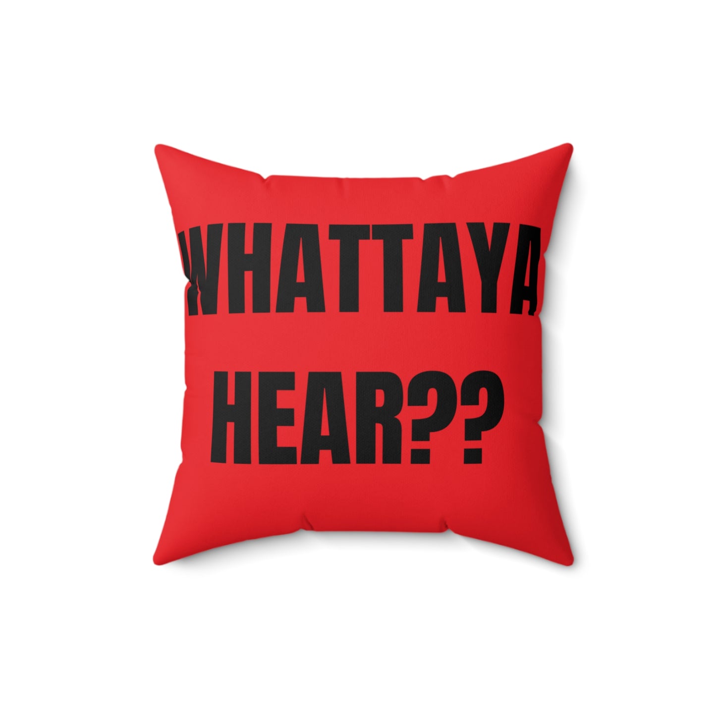 Cojín “Whattaya Hear? Whattaya Say?” – Colección Mafia & Drama