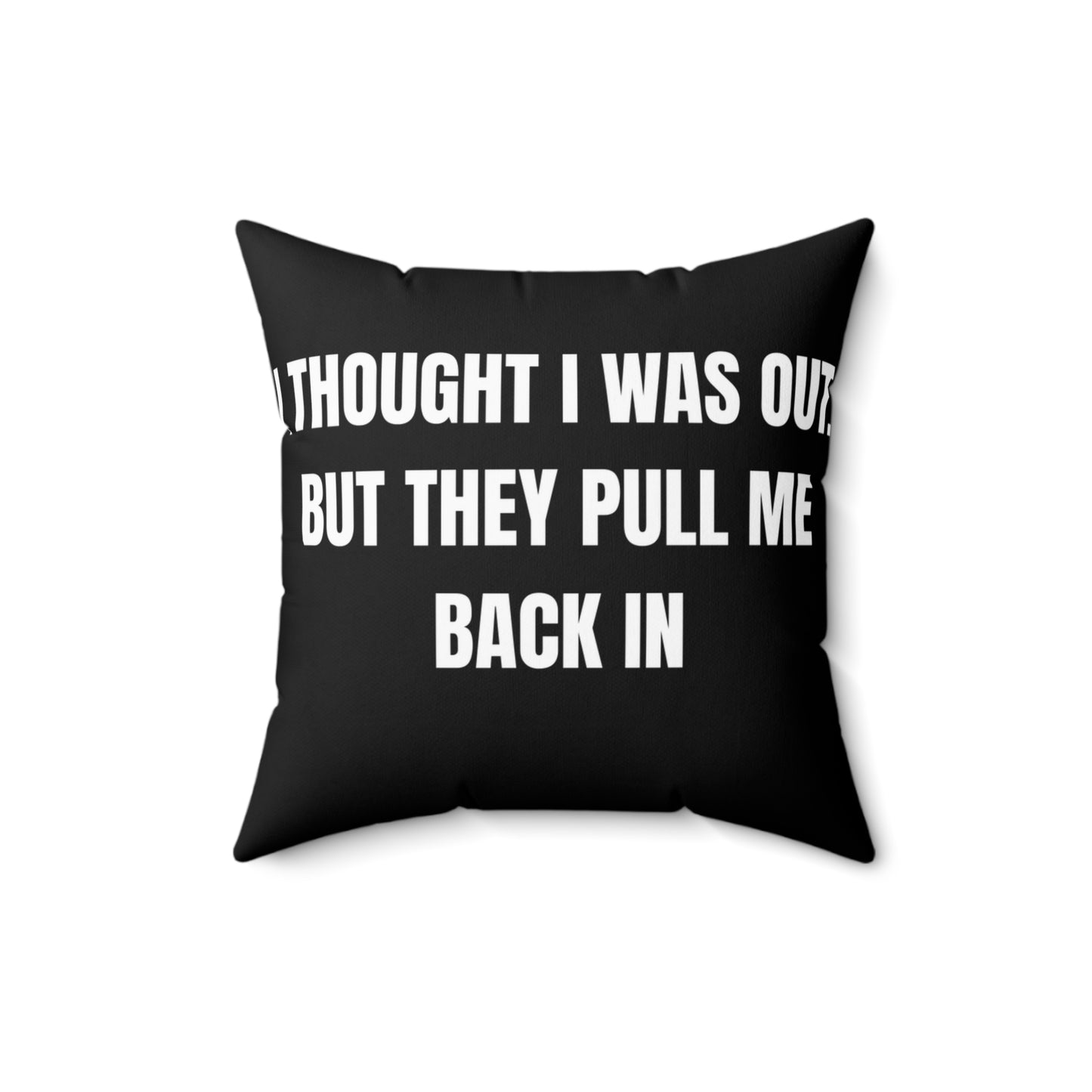 Cojín “They Pull Me Back In” – Colección Mafia & Drama