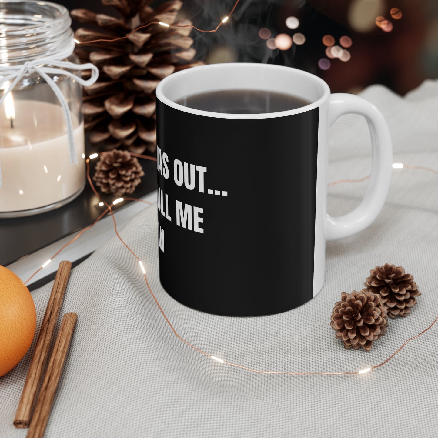 Taza "They Pull Me Back In..." - Colección Mafia & Drama
