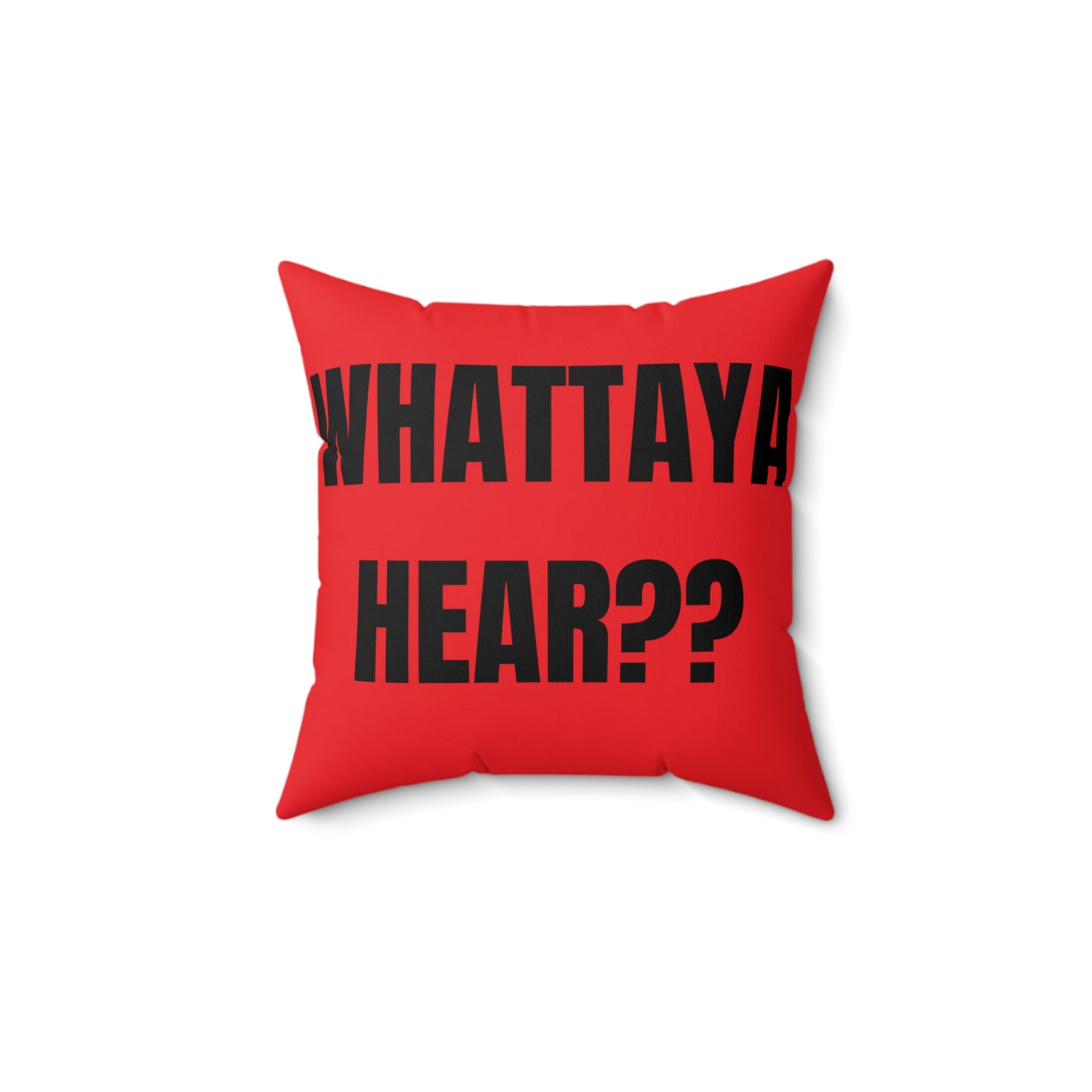 Cojín “Whattaya Hear? Whattaya Say?” – Colección Mafia & Drama