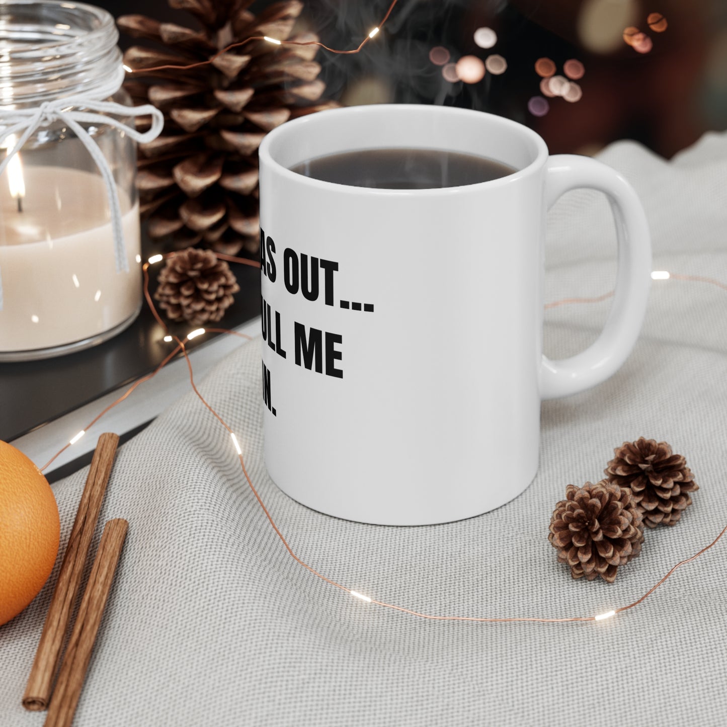 Taza "They Pull Me Back In..." - Colección Mafia & Drama