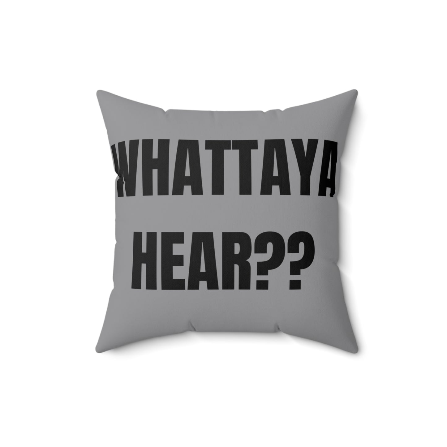 Cojín “Whattaya Hear? Whattaya Say?” – Colección Mafia & Drama