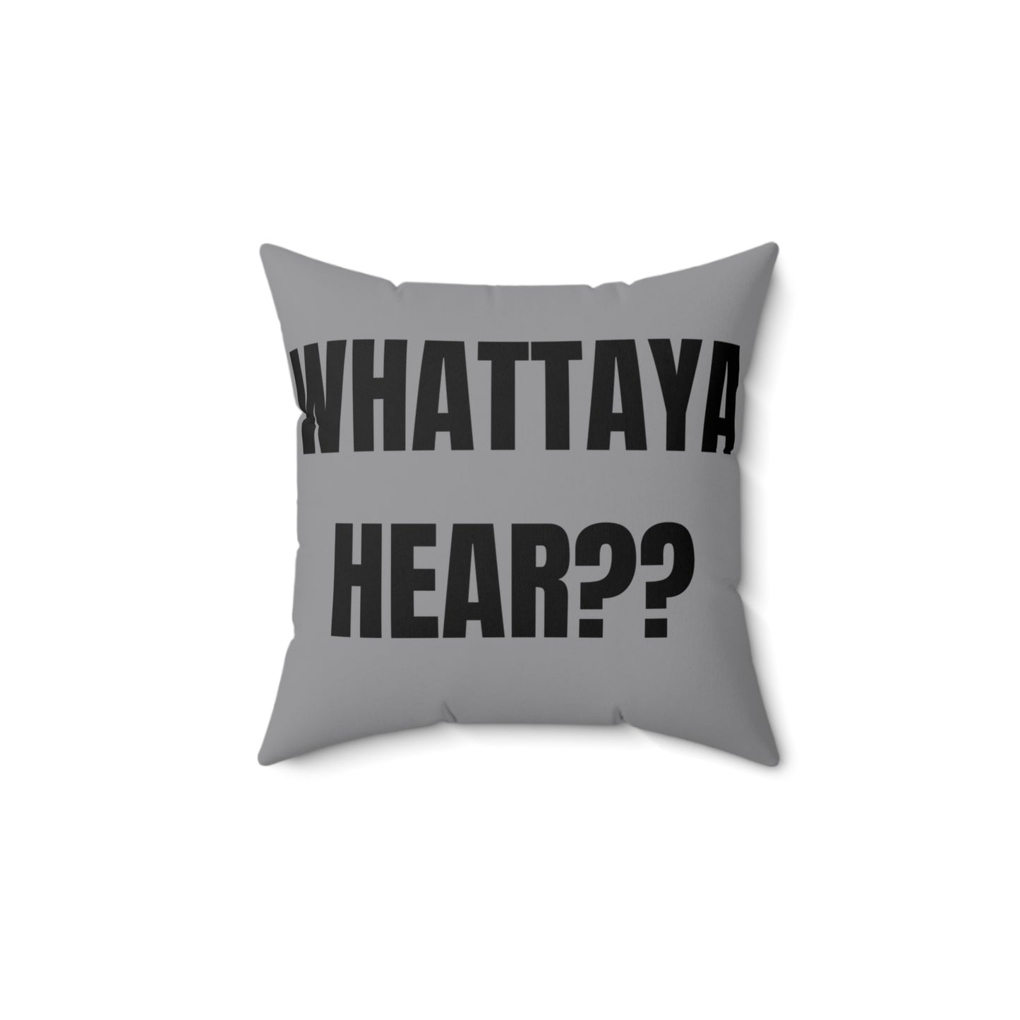 Cojín “Whattaya Hear? Whattaya Say?” – Colección Mafia & Drama