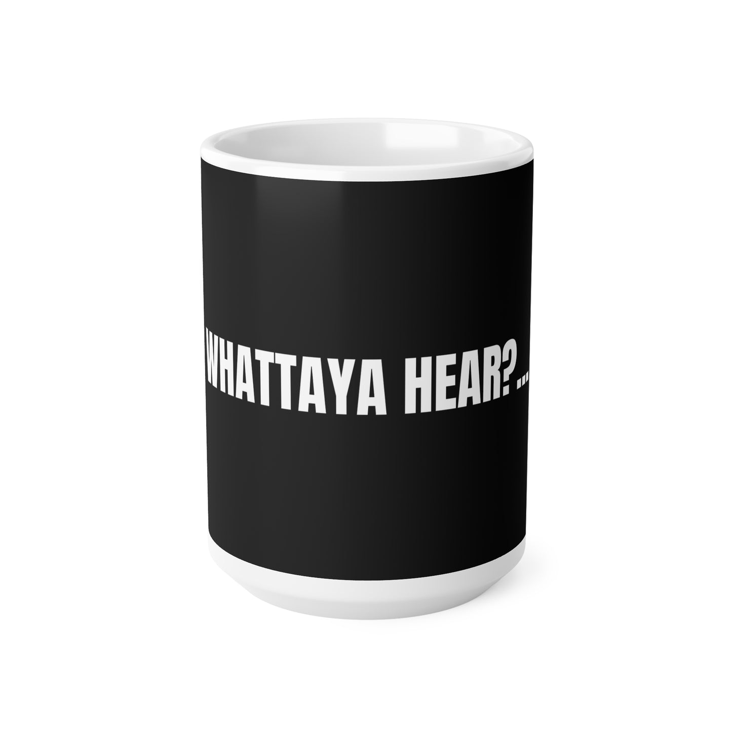 Taza “Whattaya Hear? Whattaya Say?” – Colección Mafia & Drama