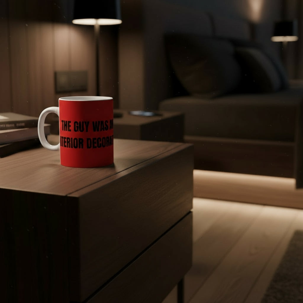 Taza "The Guy Was an Interior Decorator" - Colección Mafia & Drama
