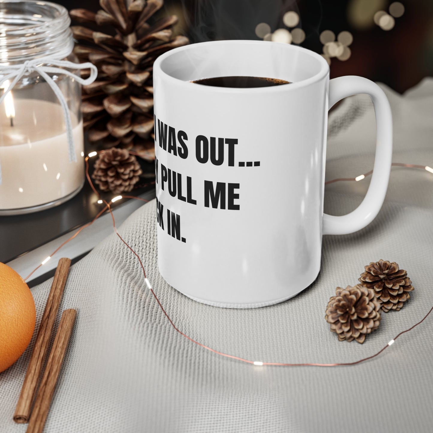 Taza "They Pull Me Back In..." - Colección Mafia & Drama