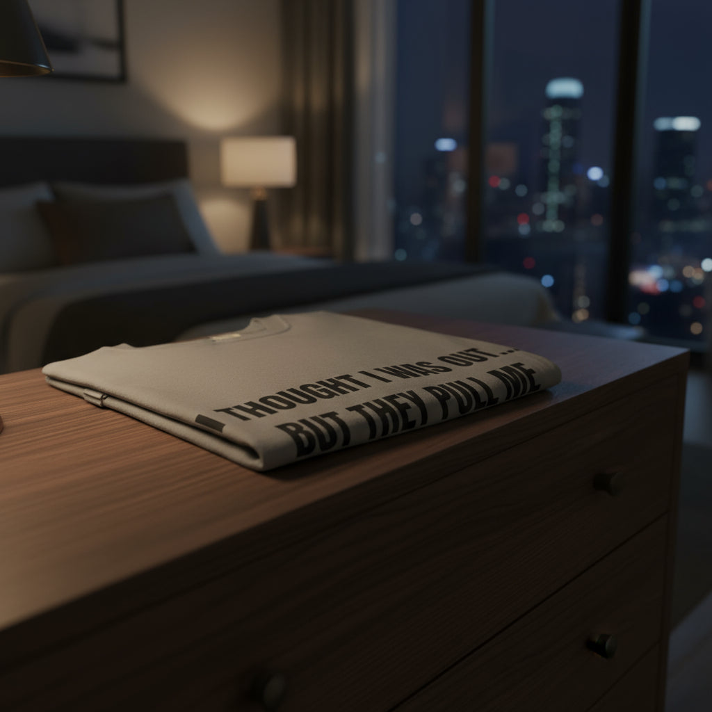 Camiseta “They Pull Me Back In...” – Colección Mafia & Drama