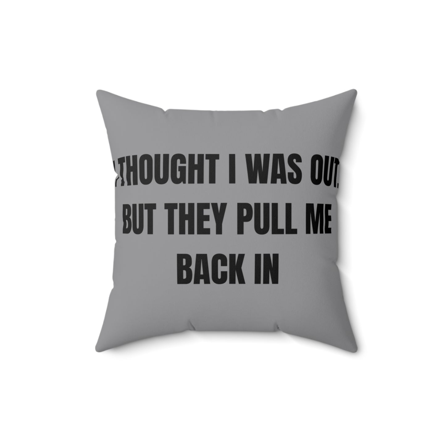 Cojín “They Pull Me Back In” – Colección Mafia & Drama