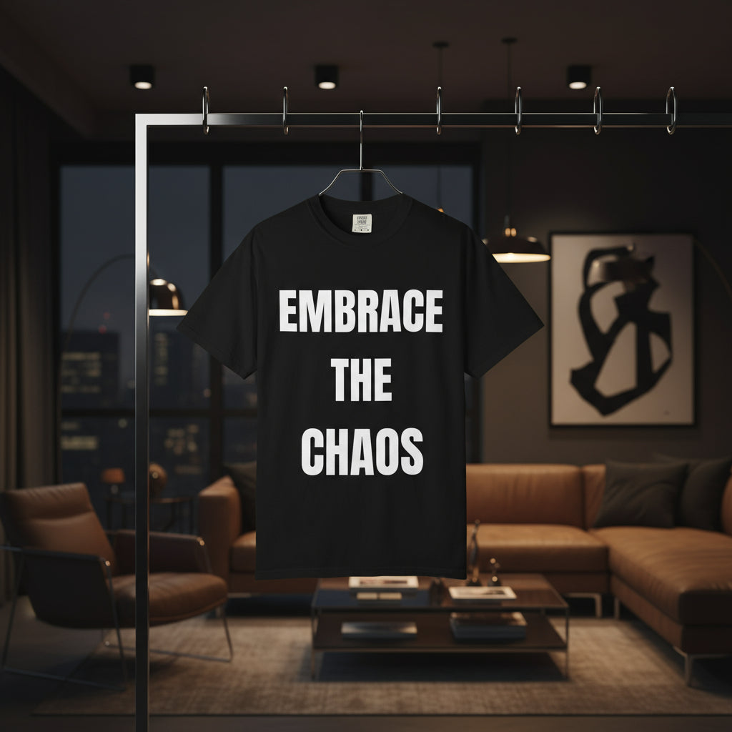 Camiseta “Embrace the Chaos” – Colección Mafia & Drama