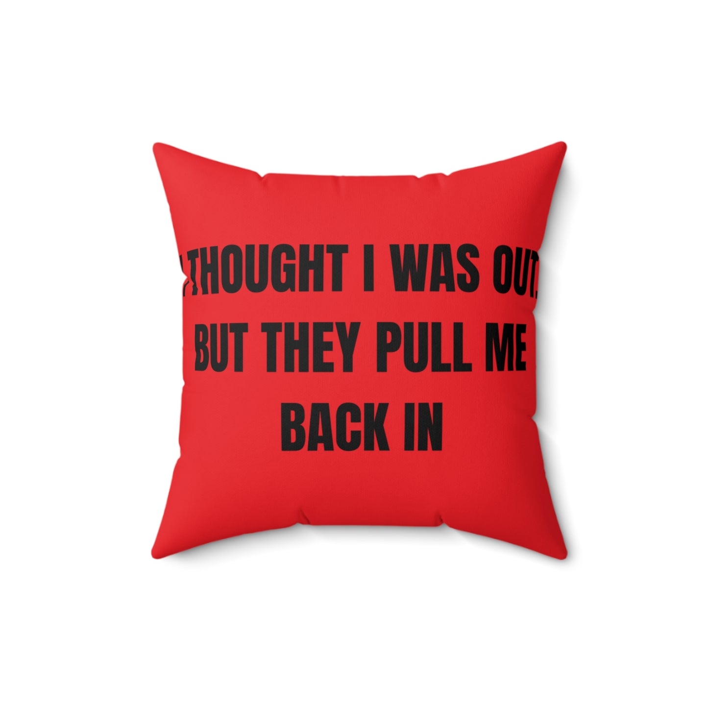 Cojín “They Pull Me Back In” – Colección Mafia & Drama