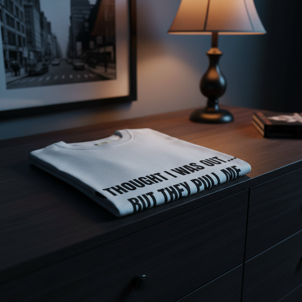 Camiseta “They Pull Me Back In...” – Colección Mafia & Drama