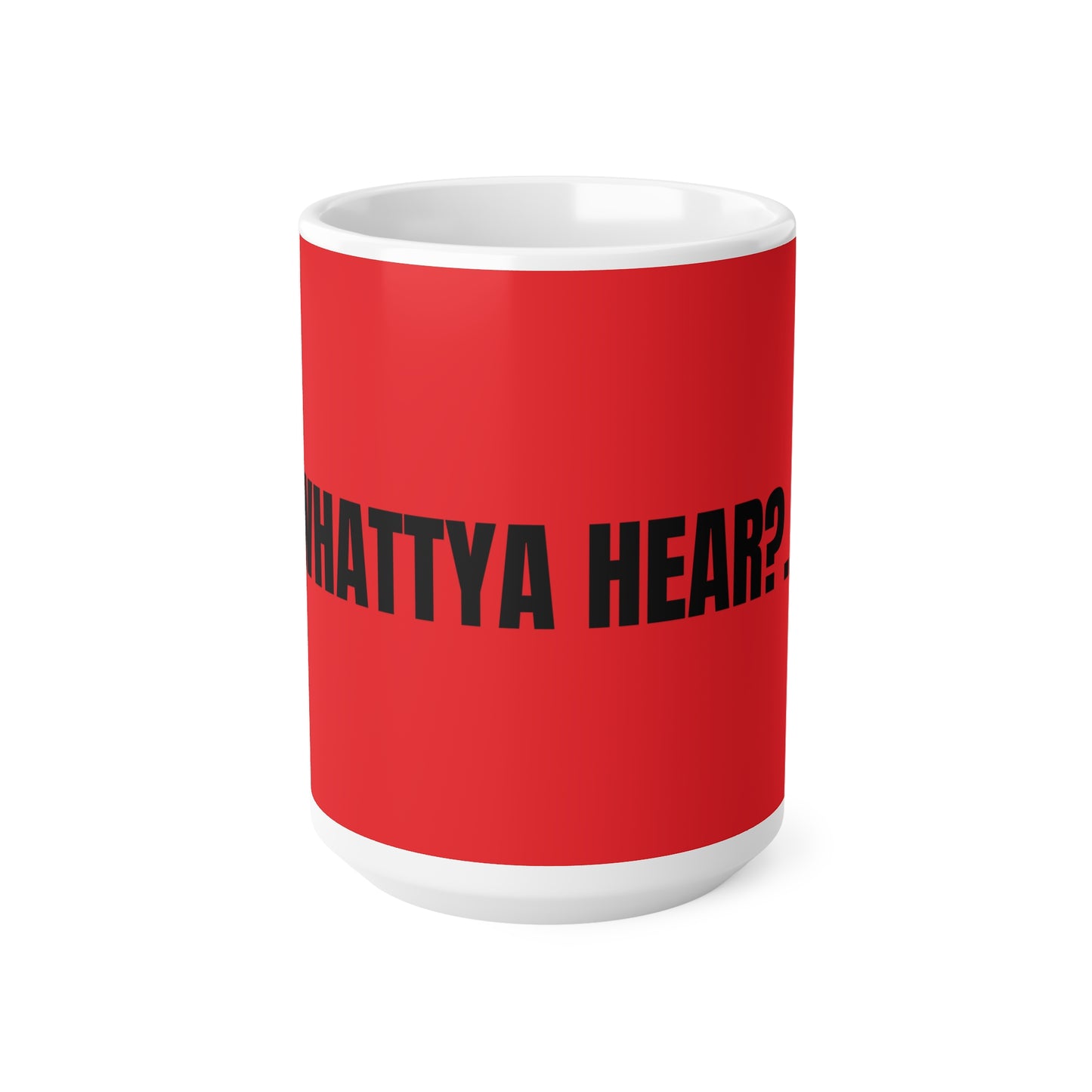 Taza “Whattaya Hear? Whattaya Say?” – Colección Mafia & Drama