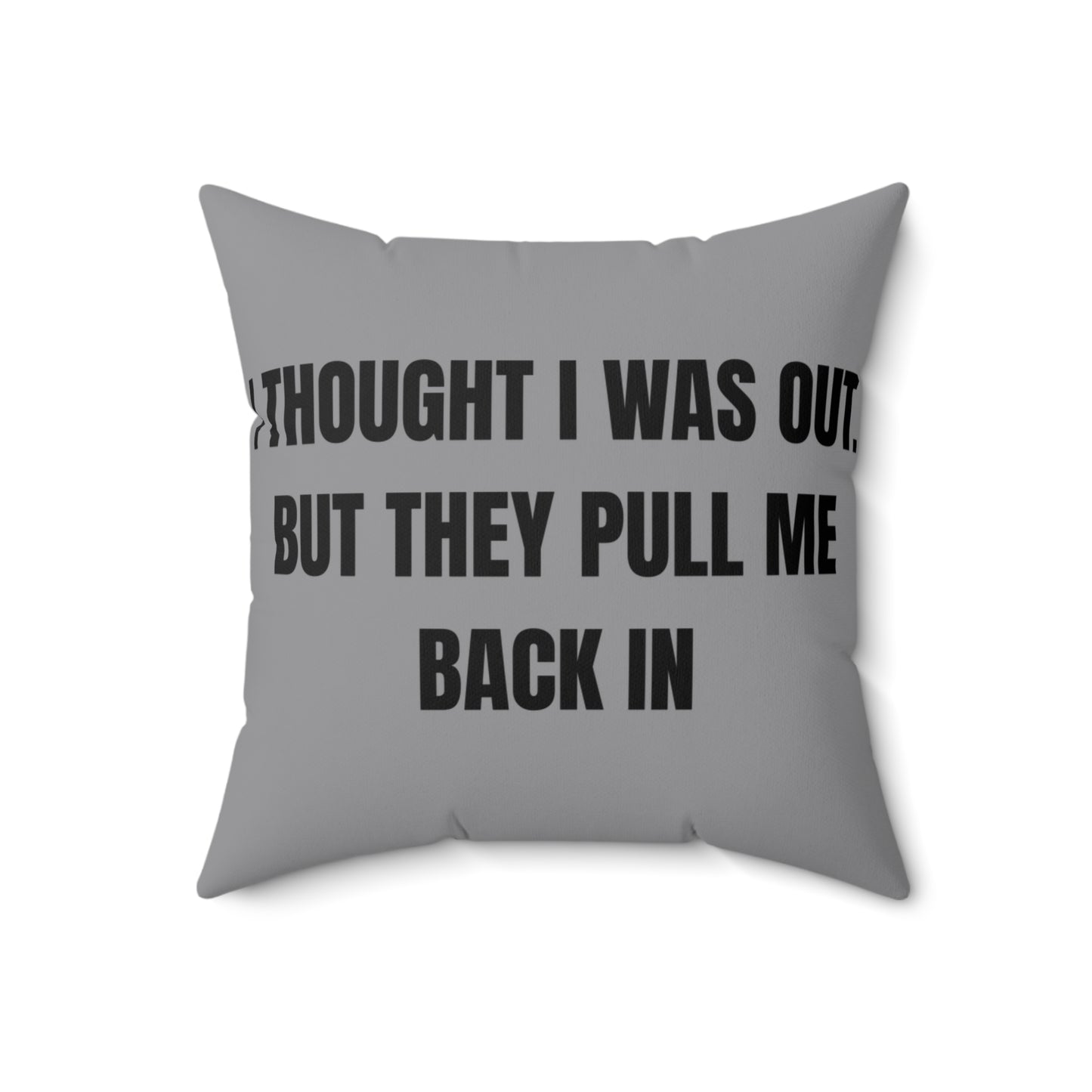 Cojín “They Pull Me Back In” – Colección Mafia & Drama