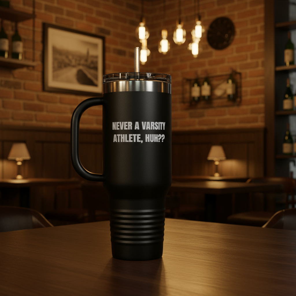 Termo “Never a Varsity Athlete, Huh?” – Colección Mafia & Drama