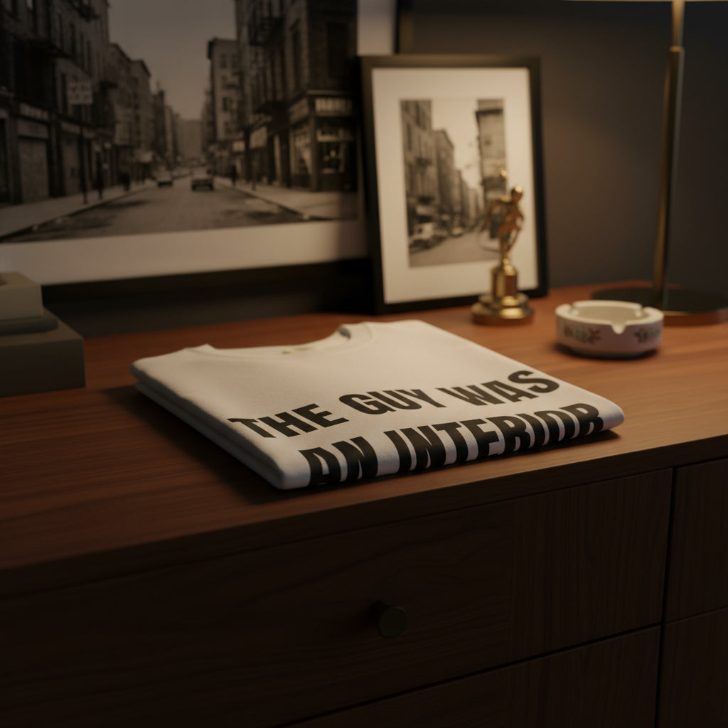 Camiseta “The Guy Was An Interior Decorator” – Colección Mafia & Drama