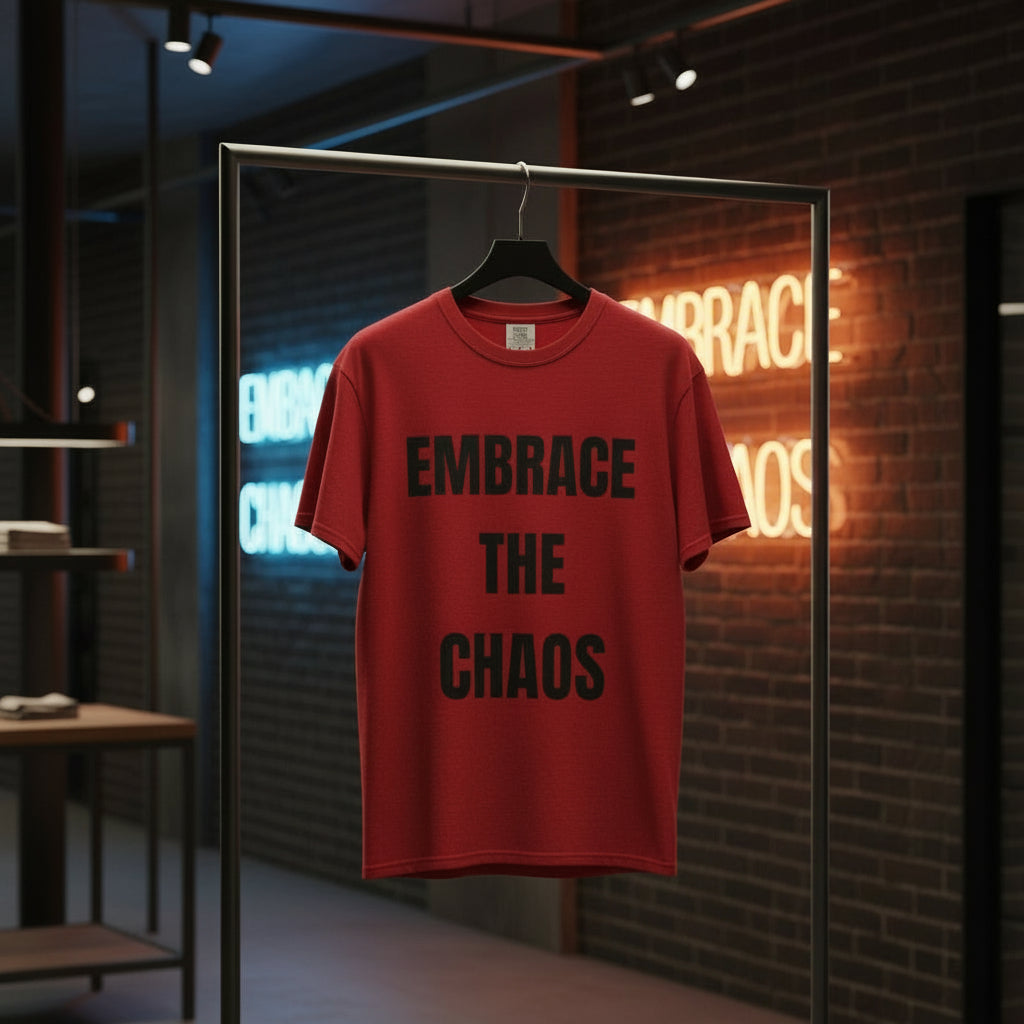 Camiseta “Embrace the Chaos” – Colección Mafia & Drama