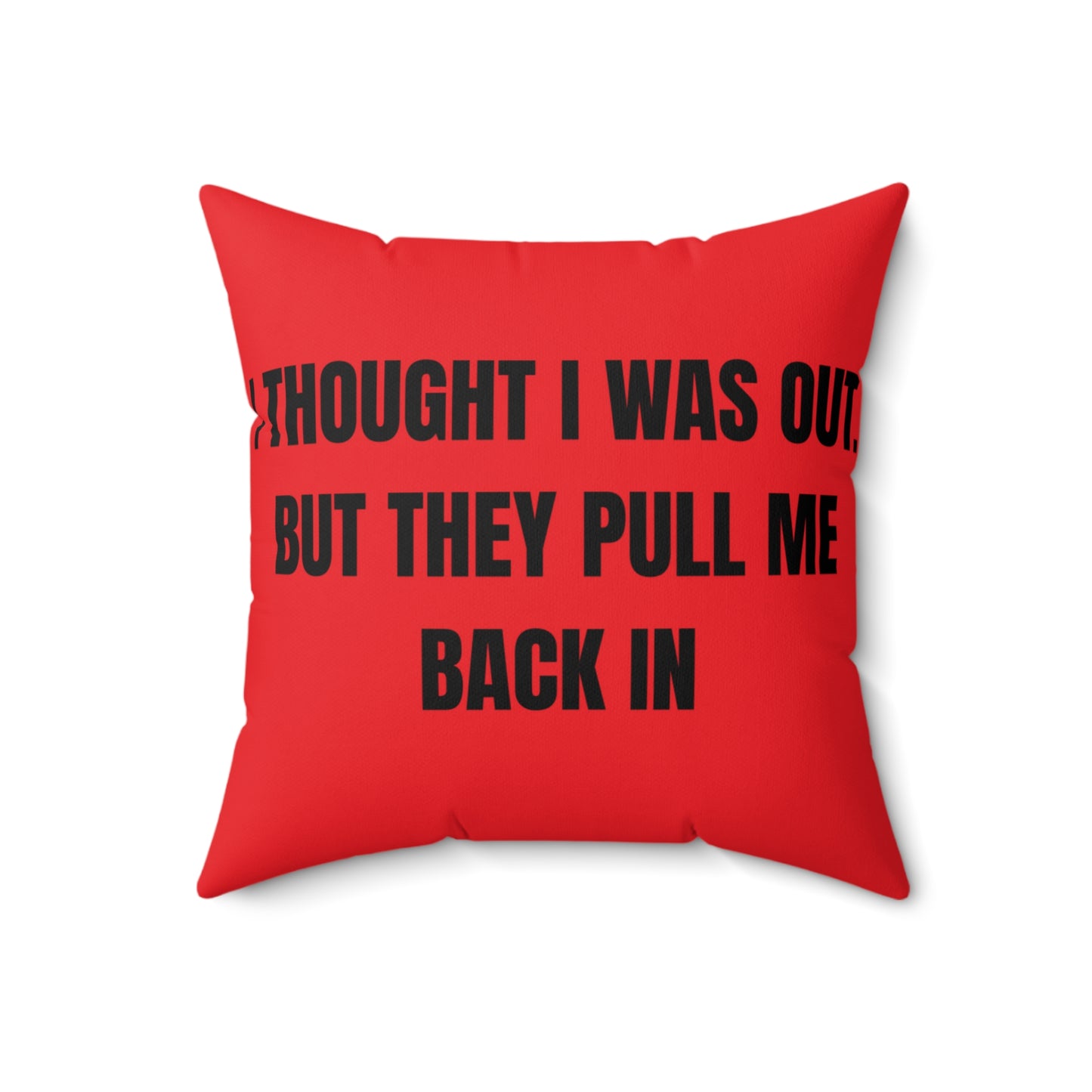 Cojín “They Pull Me Back In” – Colección Mafia & Drama