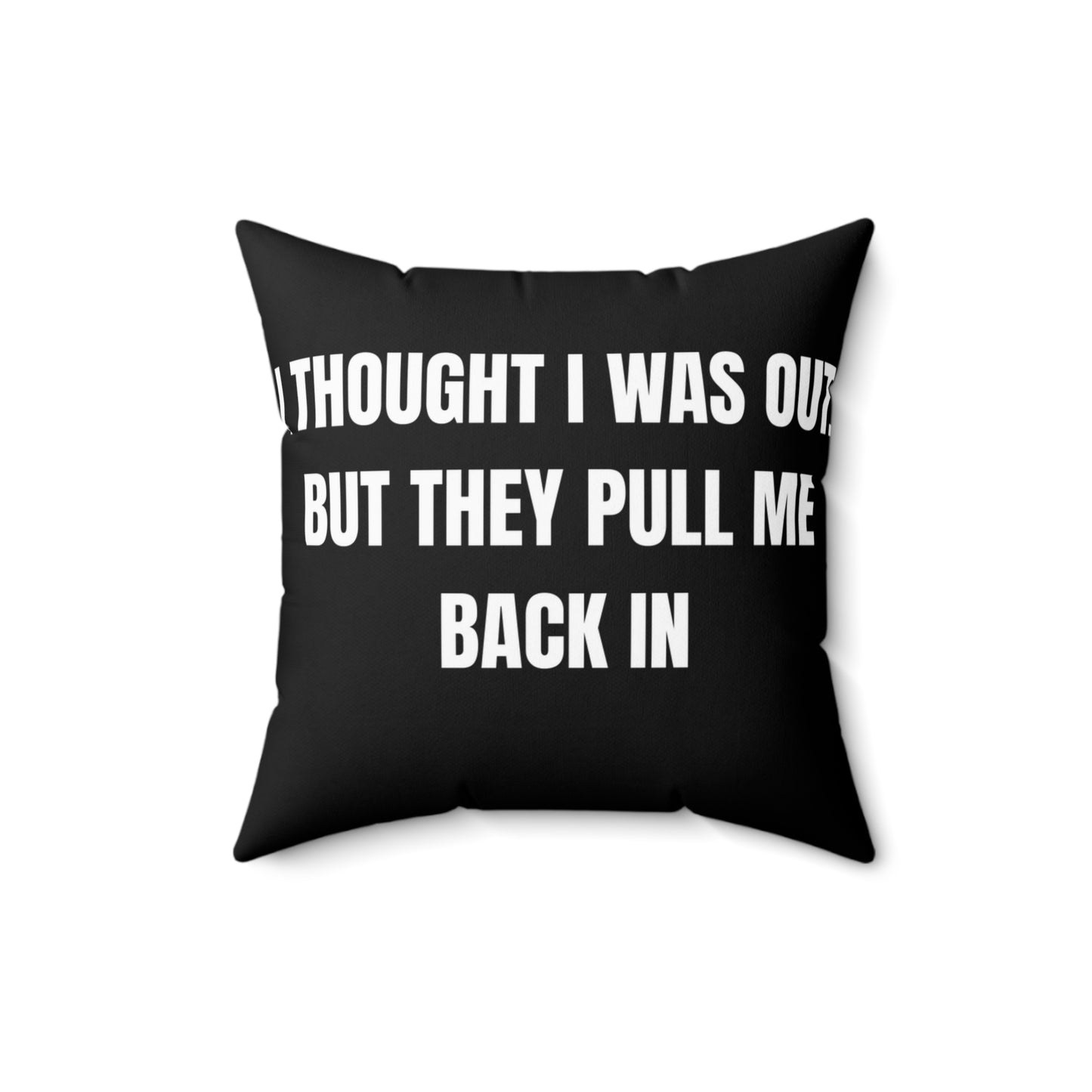 Cojín “They Pull Me Back In” – Colección Mafia & Drama
