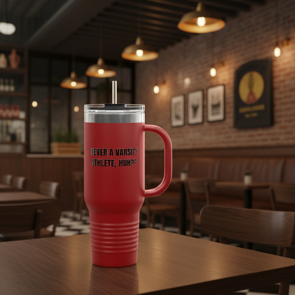 Termo “Never a Varsity Athlete, Huh?” – Colección Mafia & Drama