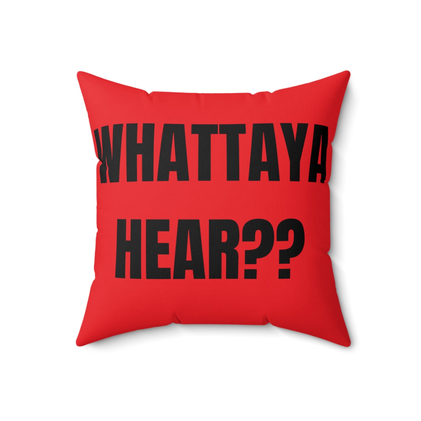 Cojín “Whattaya Hear? Whattaya Say?” – Colección Mafia & Drama