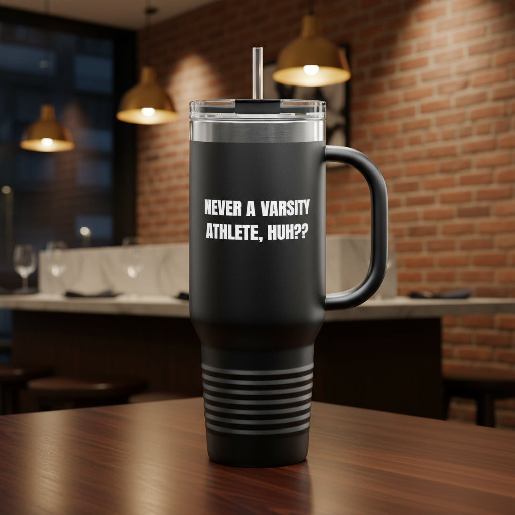 Termo “Never a Varsity Athlete, Huh?” – Colección Mafia & Drama
