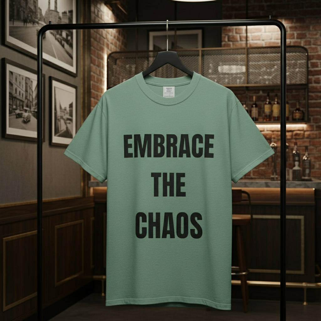 Camiseta “Embrace the Chaos” – Colección Mafia & Drama