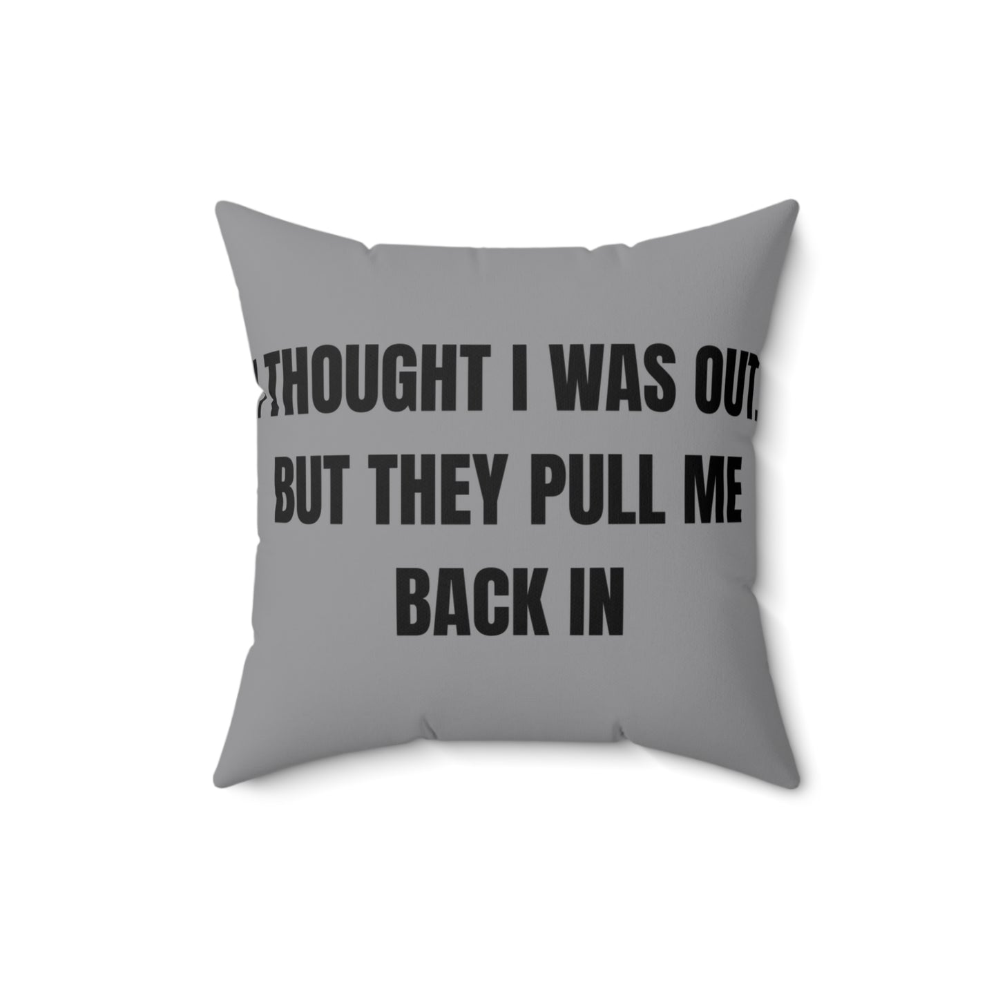 Cojín “They Pull Me Back In” – Colección Mafia & Drama