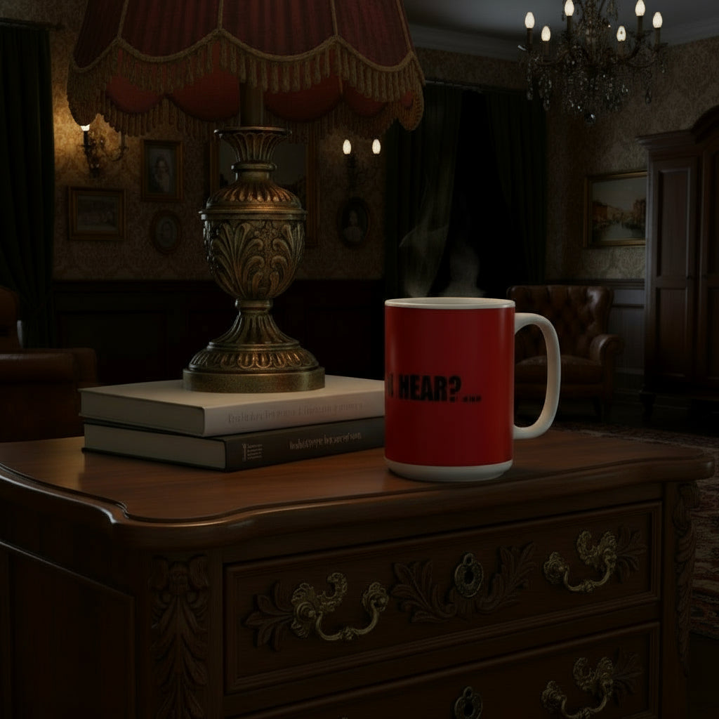 Taza “Whattaya Hear? Whattaya Say?” – Colección Mafia & Drama