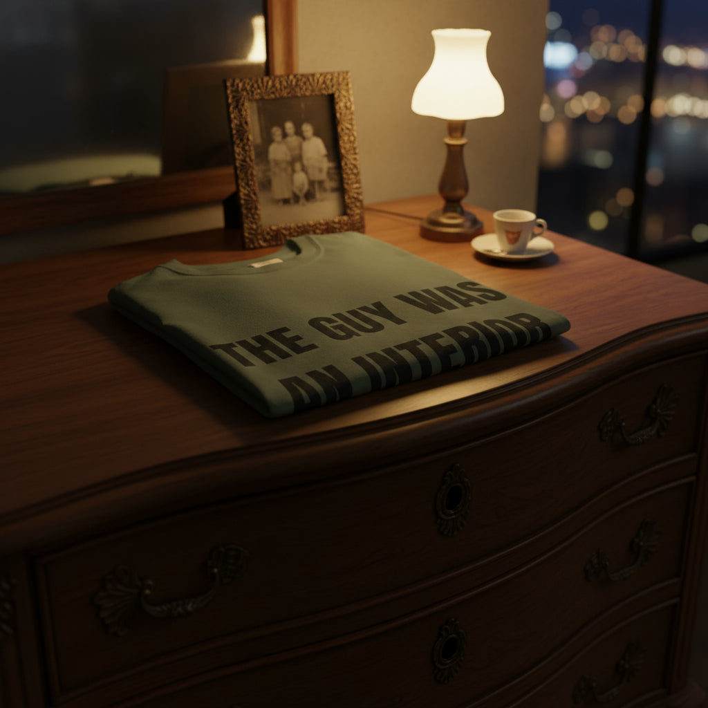 Camiseta “The Guy Was An Interior Decorator” – Colección Mafia & Drama