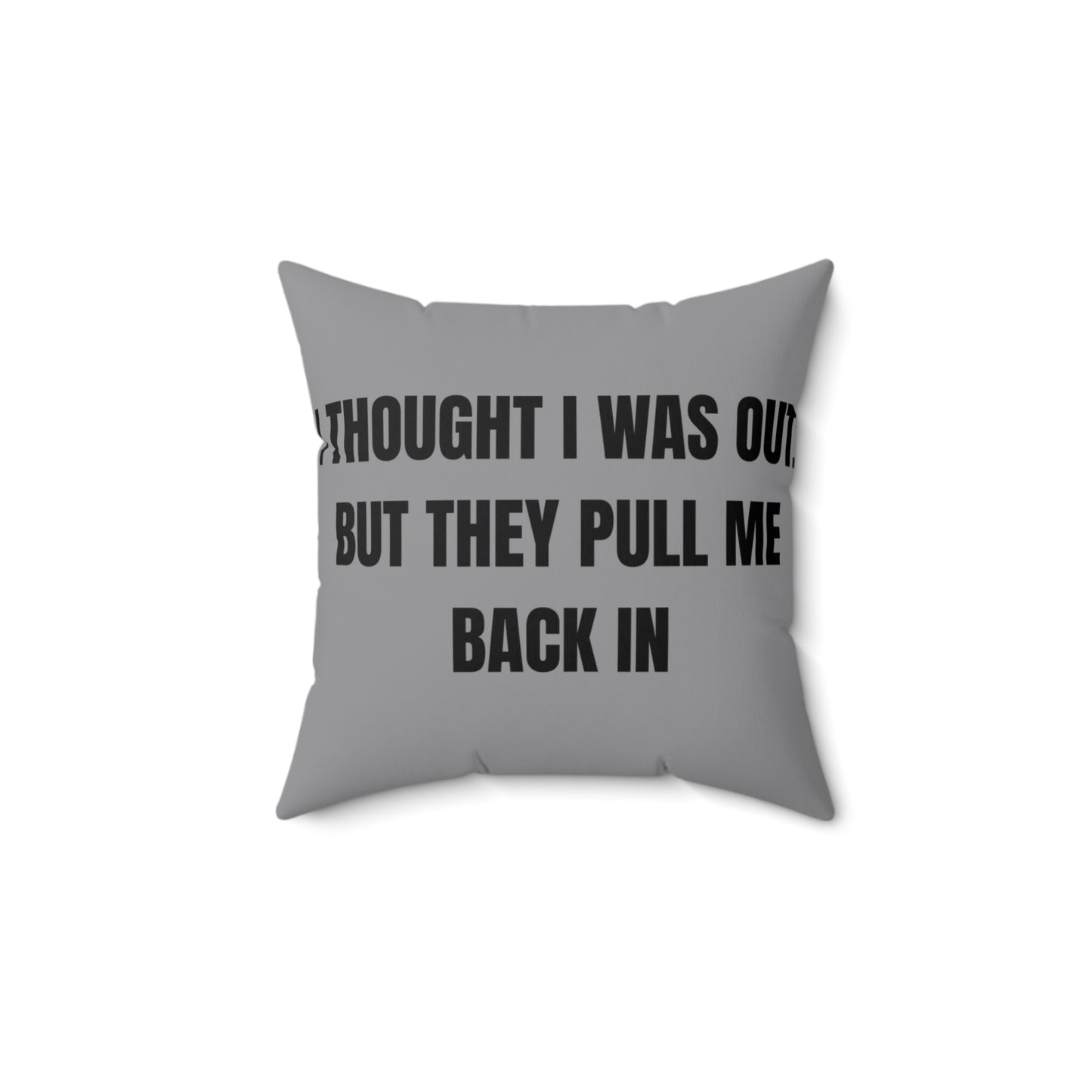 Cojín “They Pull Me Back In” – Colección Mafia & Drama