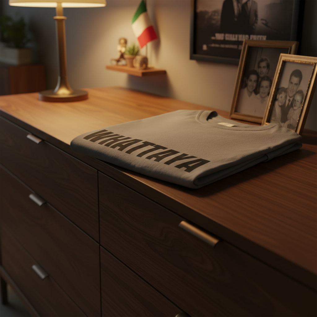 Camiseta “Whattaya Hear??...” – Colección Mafia & Drama