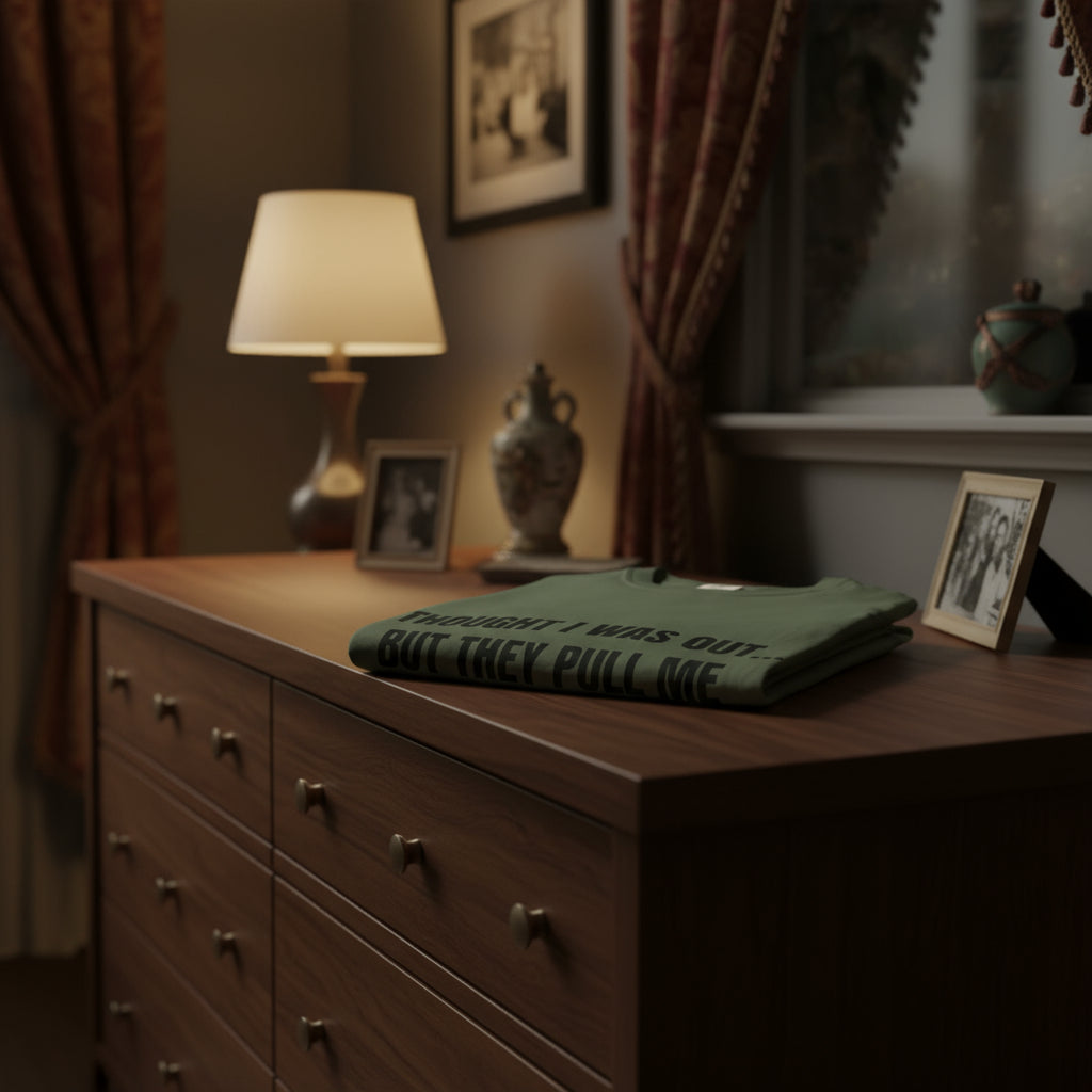 Camiseta “They Pull Me Back In...” – Colección Mafia & Drama