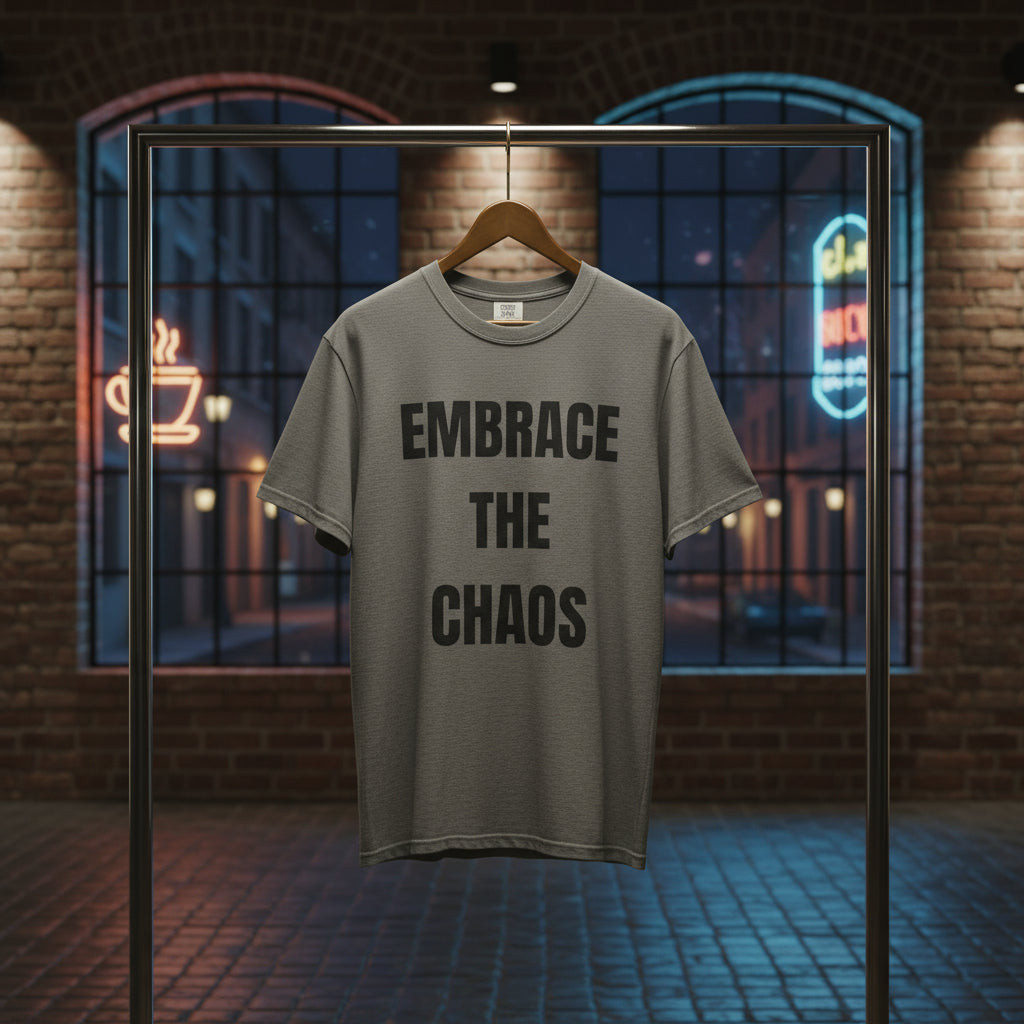 Camiseta “Embrace the Chaos” – Colección Mafia & Drama