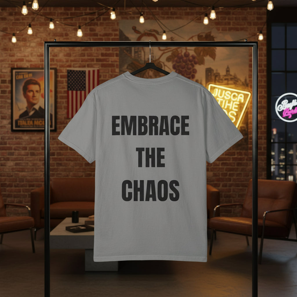 Camiseta “Embrace the Chaos” – Colección Mafia & Drama