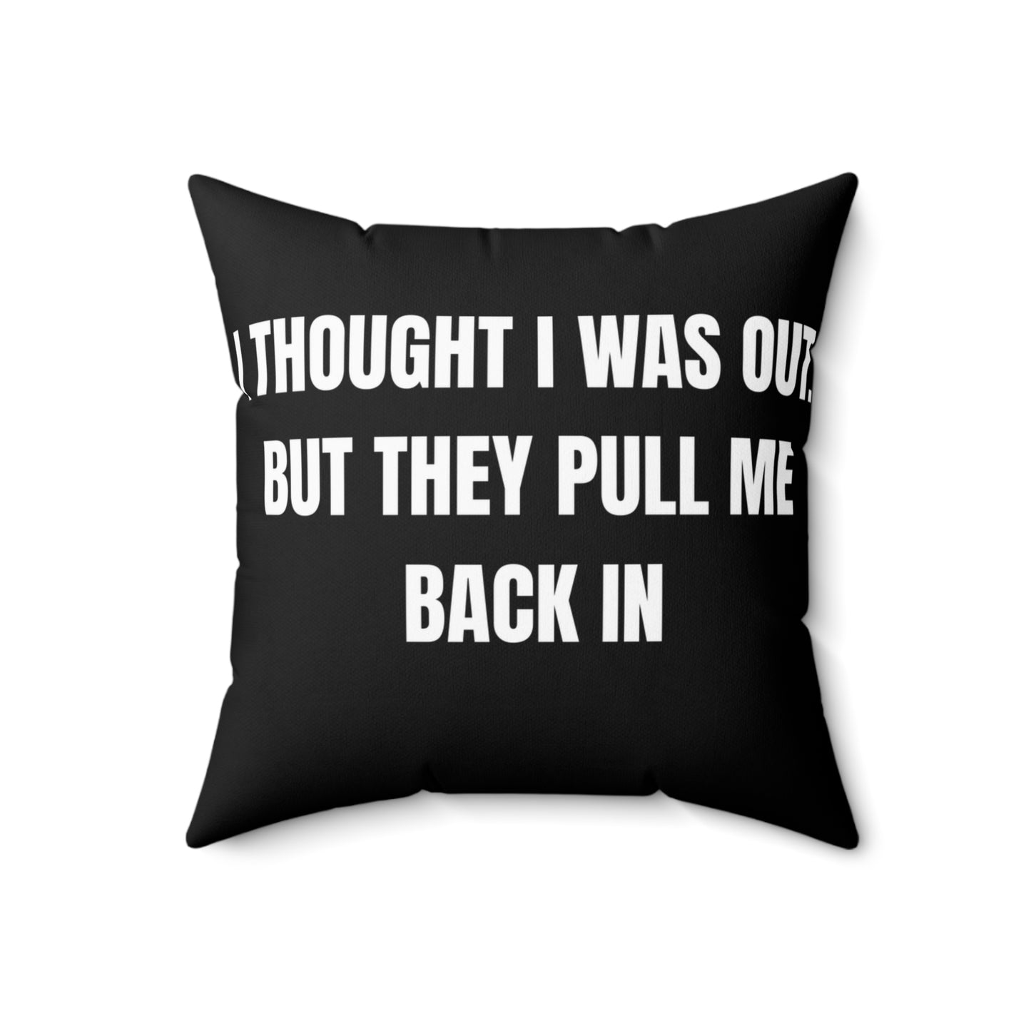 Cojín “They Pull Me Back In” – Colección Mafia & Drama