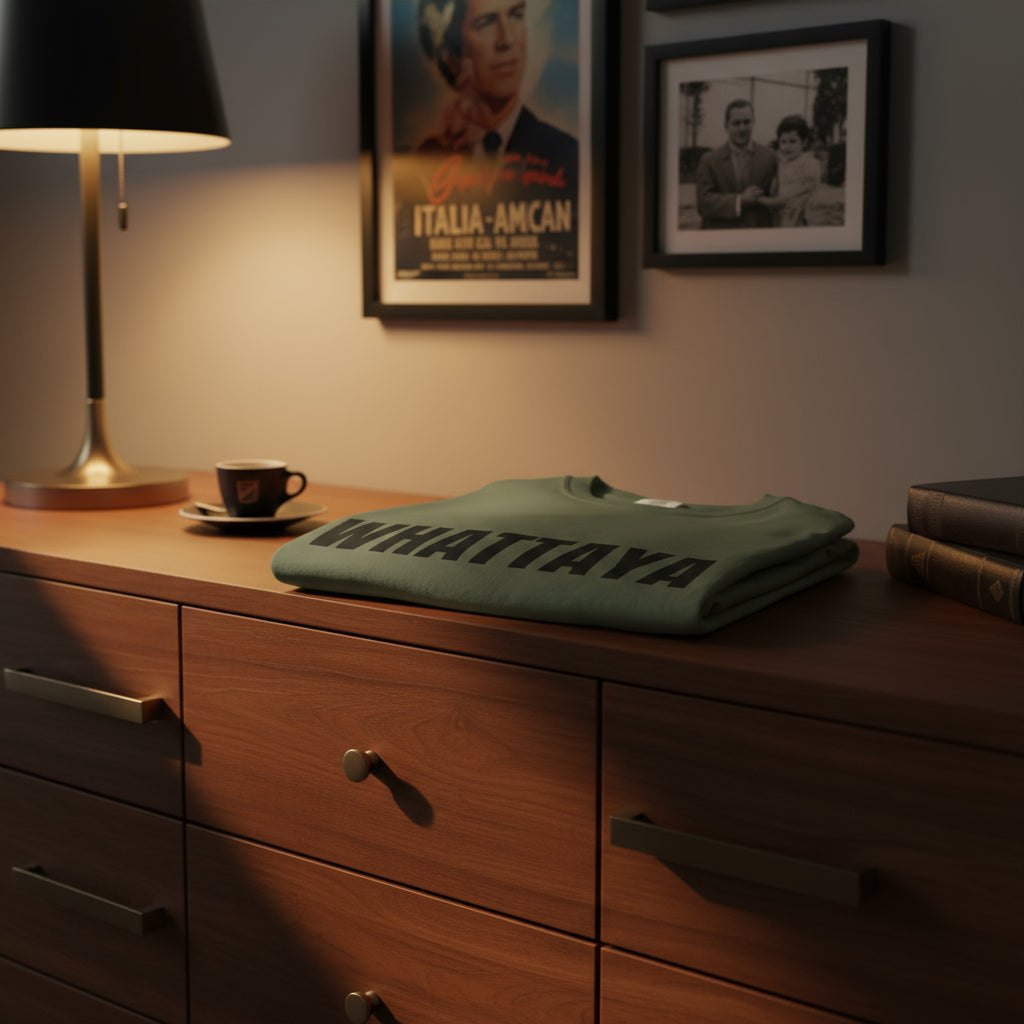 Camiseta “Whattaya Hear??...” – Colección Mafia & Drama