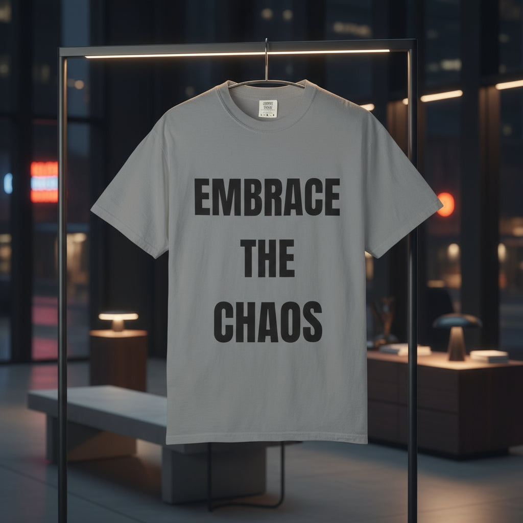 Camiseta “Embrace the Chaos” – Colección Mafia & Drama