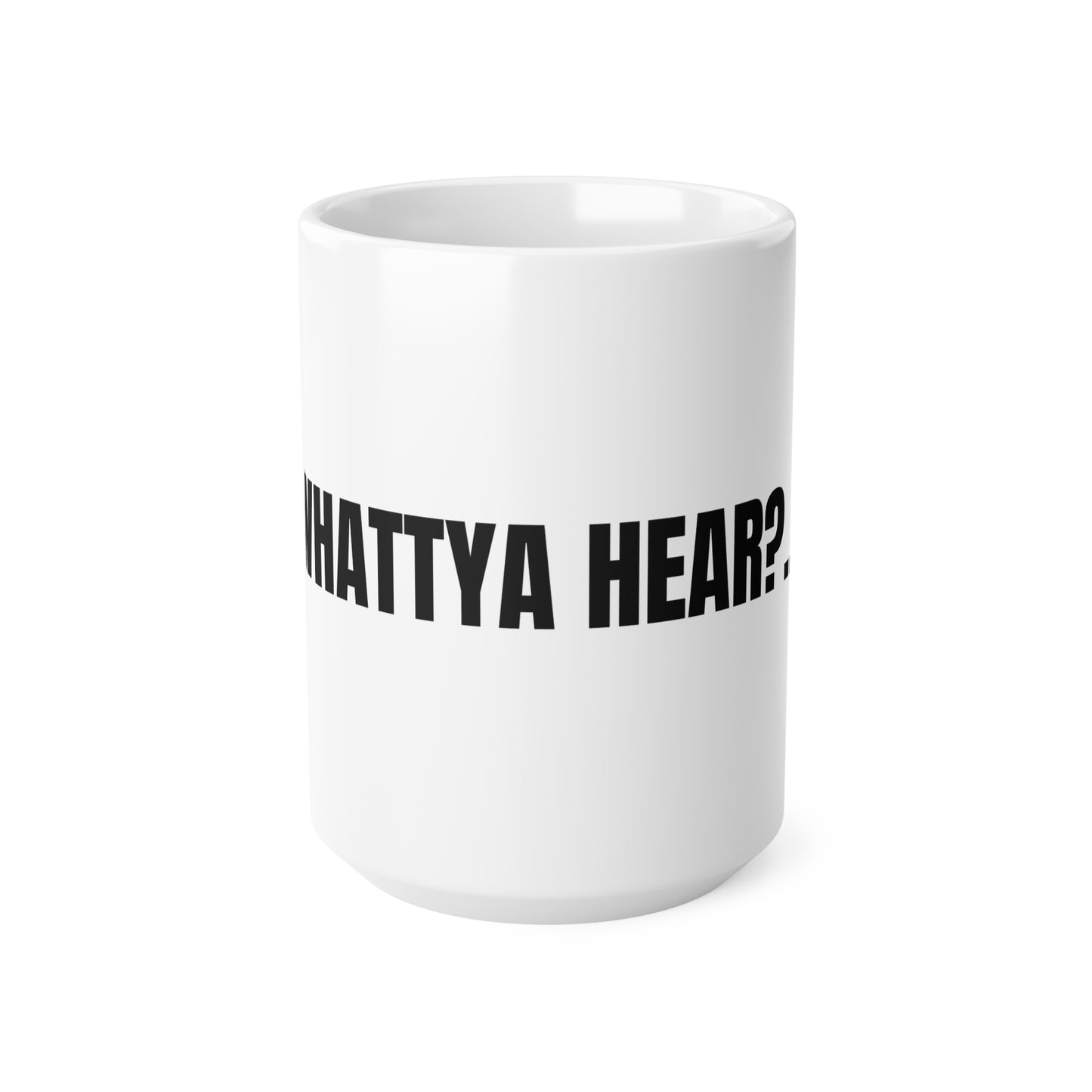 Taza “Whattaya Hear? Whattaya Say?” – Colección Mafia & Drama