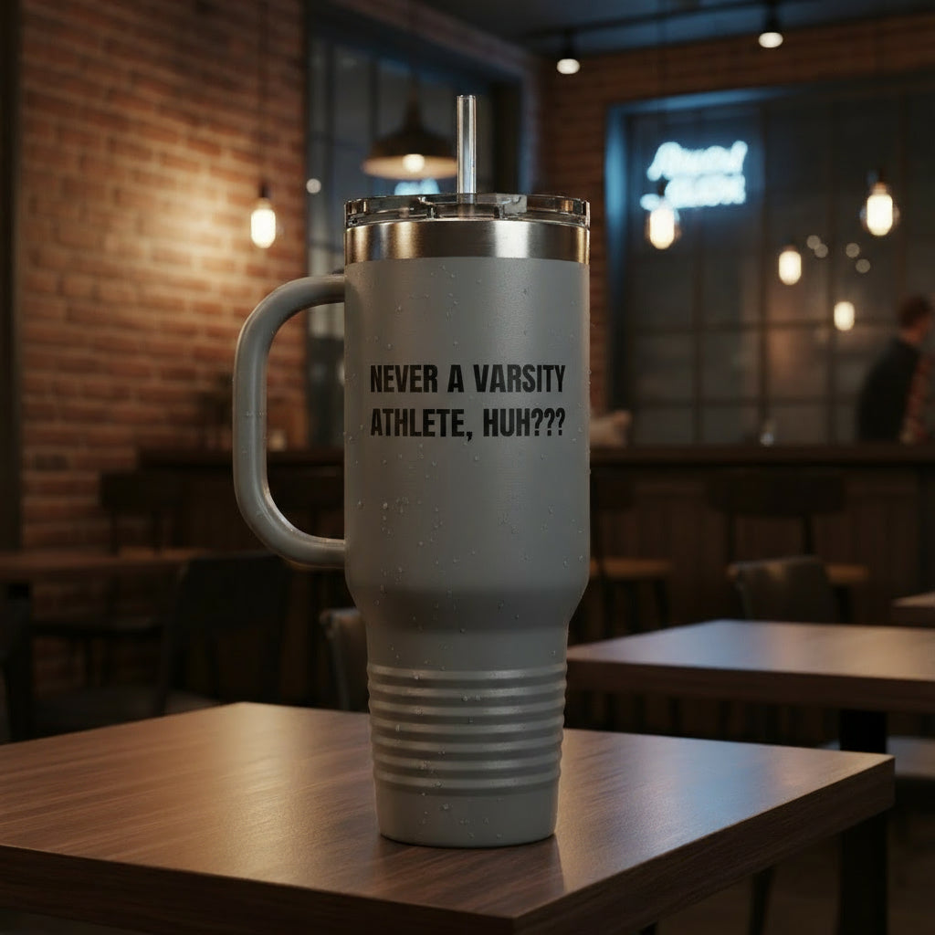 Termo “Never a Varsity Athlete, Huh?” – Colección Mafia & Drama