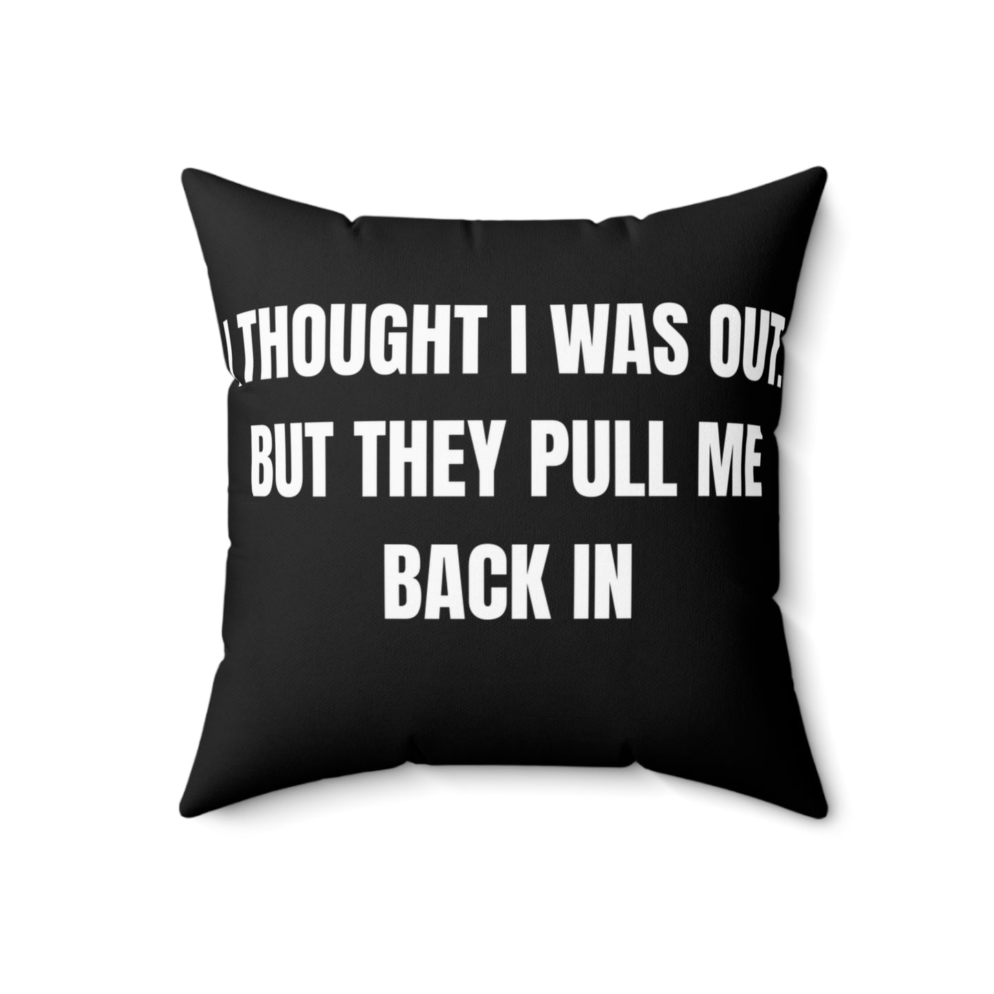 Cojín “They Pull Me Back In” – Colección Mafia & Drama