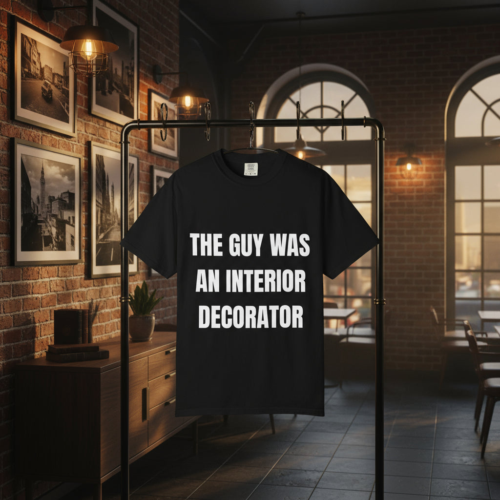 Camiseta “The Guy Was An Interior Decorator” – Colección Mafia & Drama